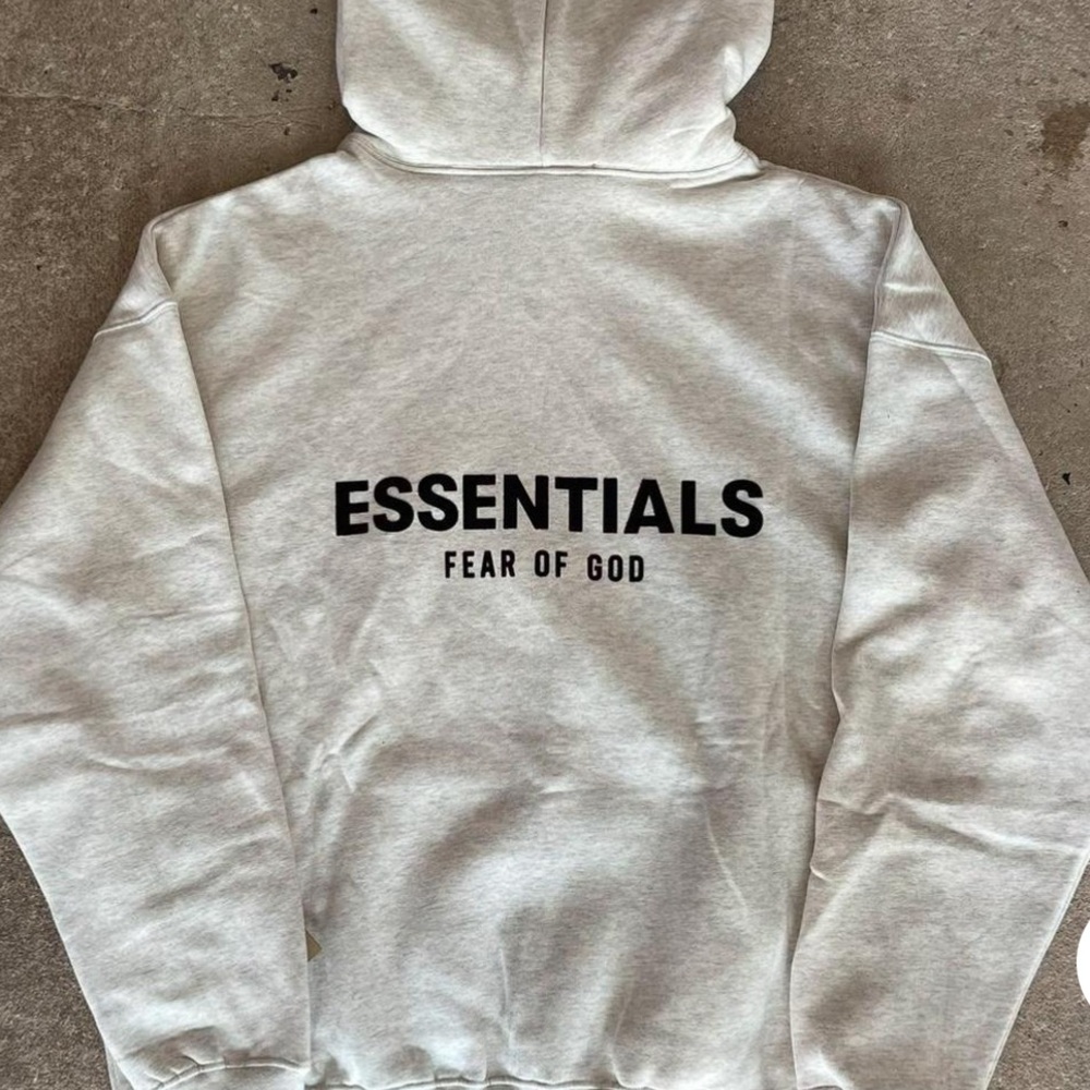 Men’s grey essentials hoodie